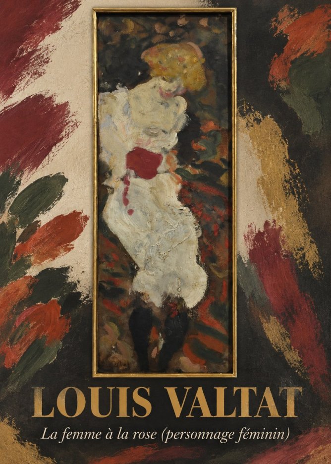 Louis Valtat La Femme À La Rose (Personnage Féminin) No1 - Poszter