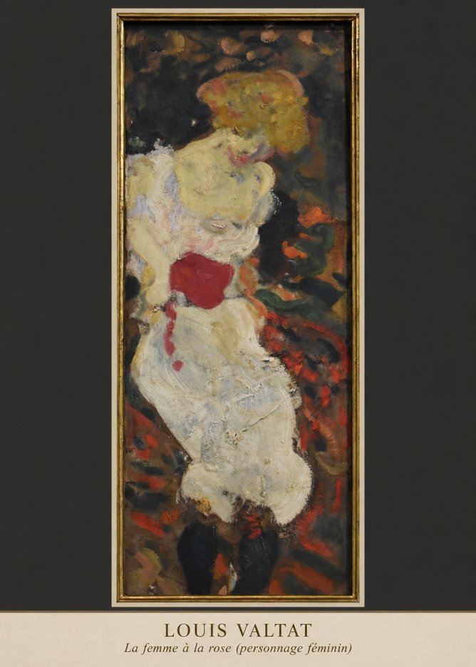 Louis Valtat La Femme À La Rose (Personnage Féminin) No5 - Poszter