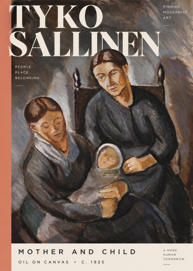 Tyko Sallinen Mother and Child No5 - Poszter