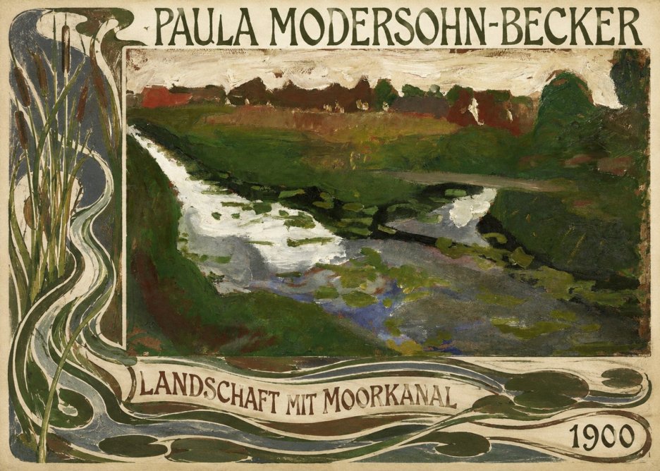 Paula Modersohn-Becker Landschaft Mit Moorkanal No2 - Poszter