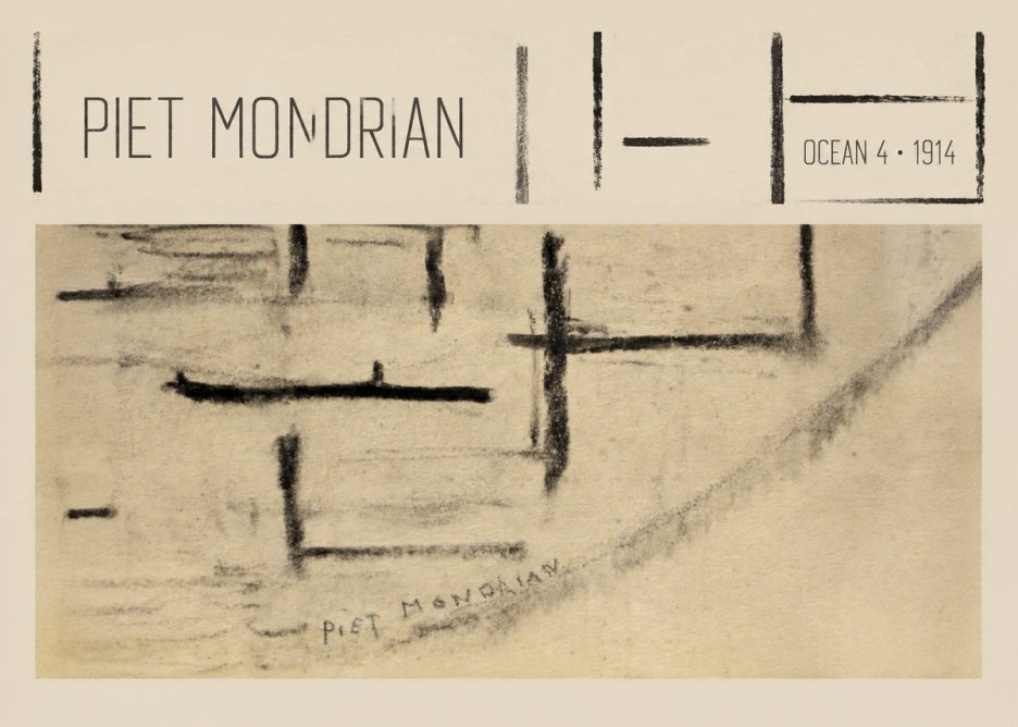 Piet Mondrian Ocean 4 No4 - Poszter