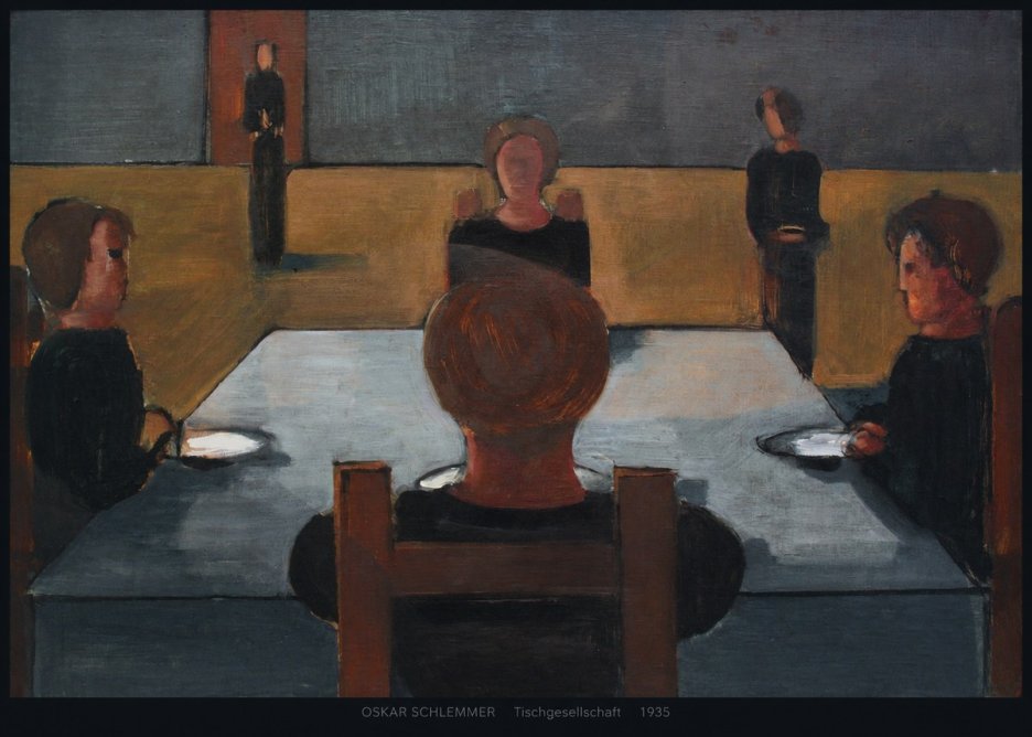 Oskar Schlemmer Tischgesellschaft No6 - Poszter