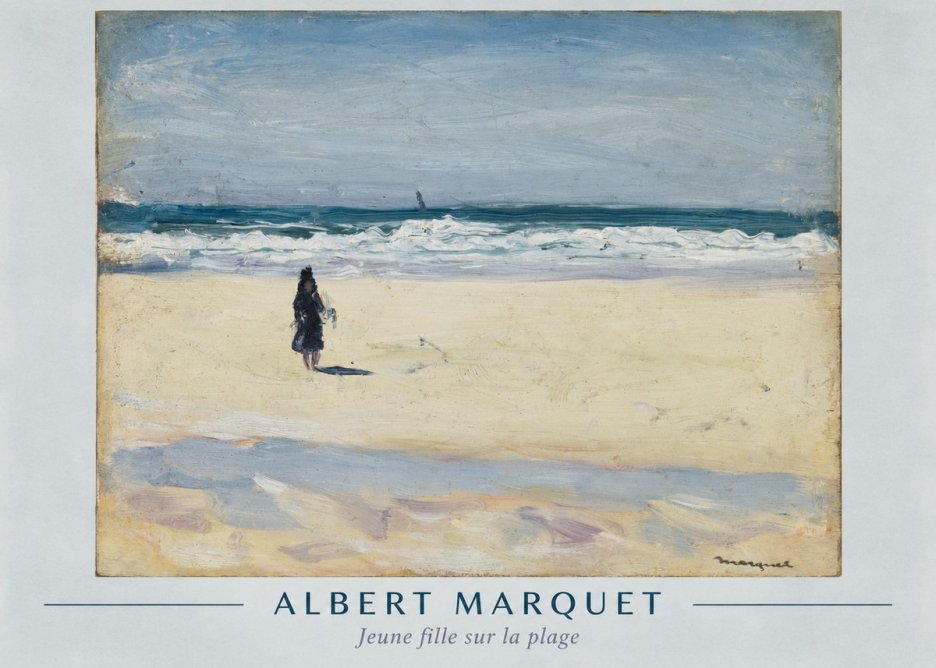 Albert Marquet Jeune Fille Sur La Plage No1 - Poszter