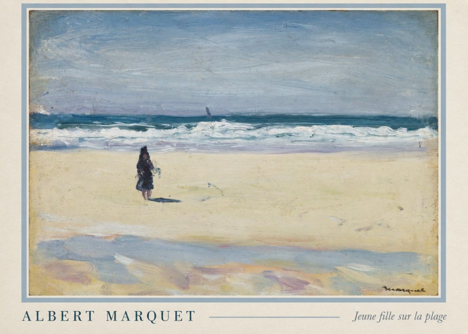 Albert Marquet Jeune Fille Sur La Plage No6 - Poszter