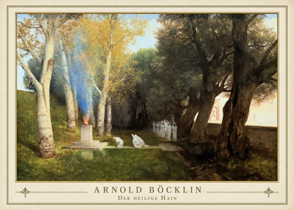 Arnold Böcklin Der Heilige Hain II No1 - Poszter