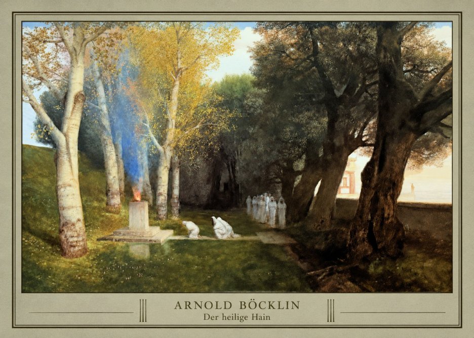 Arnold Böcklin Der Heilige Hain II No3 - Poszter