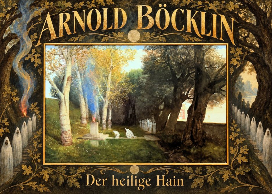 Arnold Böcklin Der Heilige Hain II No6 - Poszter