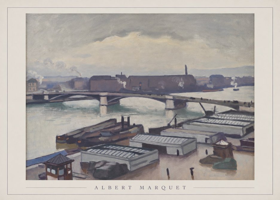 Albert Marquet River Scene, Paris No3 - Poszter