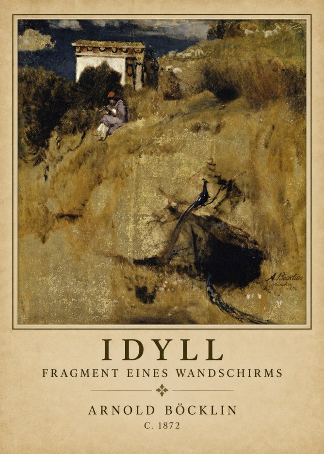 Arnold Böcklin Idyll - Fragment Eines Wandschirms No1 - Poszter