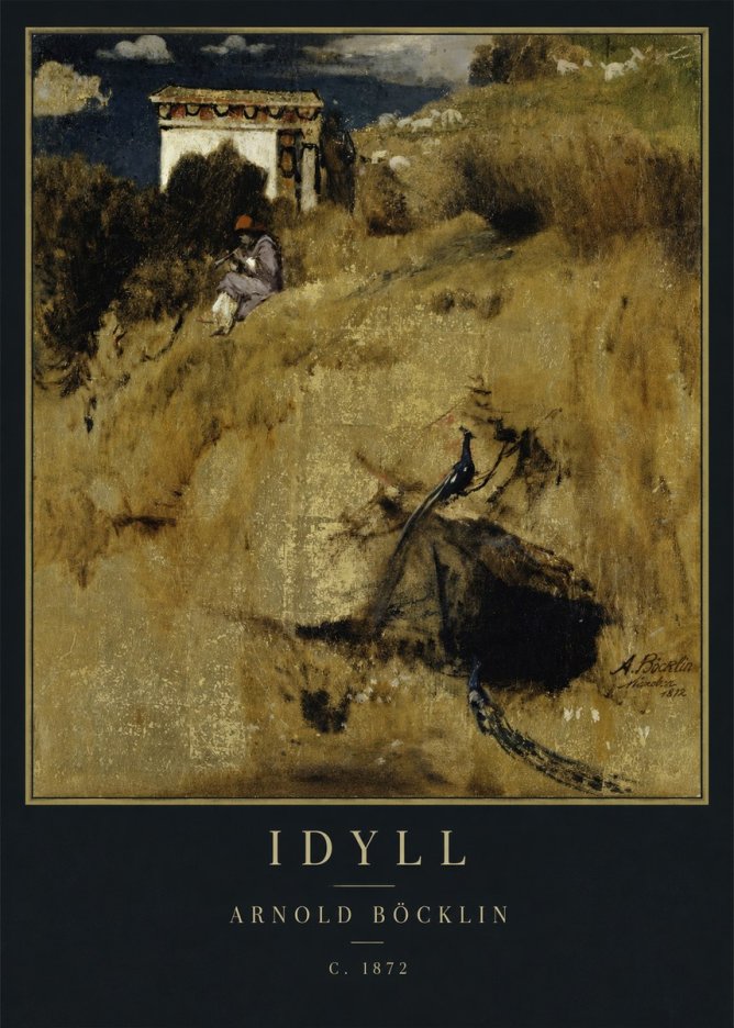 Arnold Böcklin Idyll - Fragment Eines Wandschirms No4 - Poszter