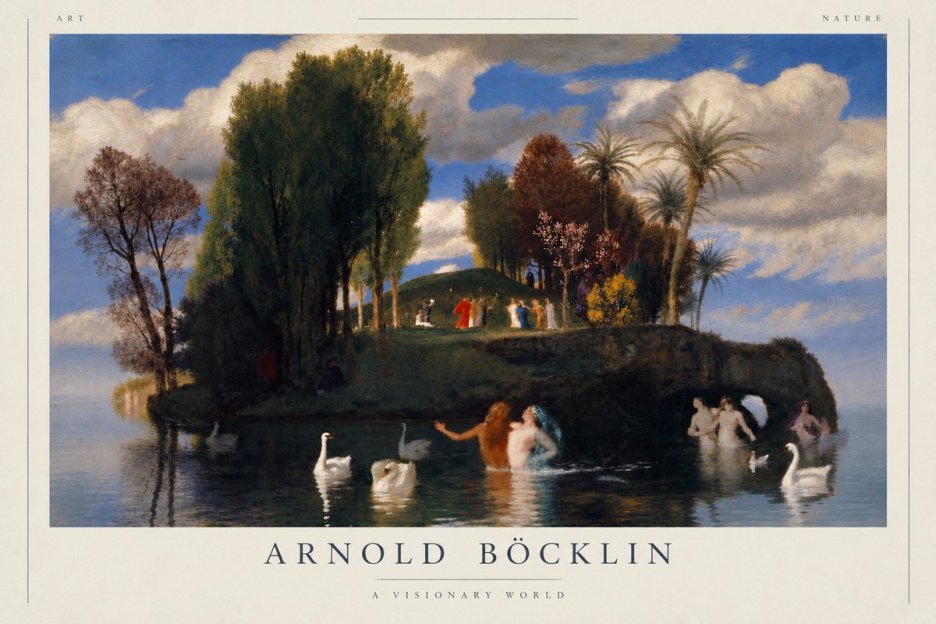 Arnold Böcklin The Island of Life No3 - Poszter