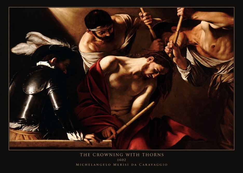 Michelangelo Merisi da Caravaggio The Crowning with Thorns II No5 - Poszter