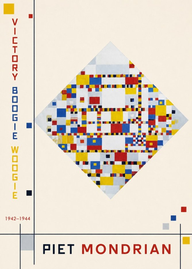 Piet Mondrian Victory Boogie Woogie No2 - Poszter