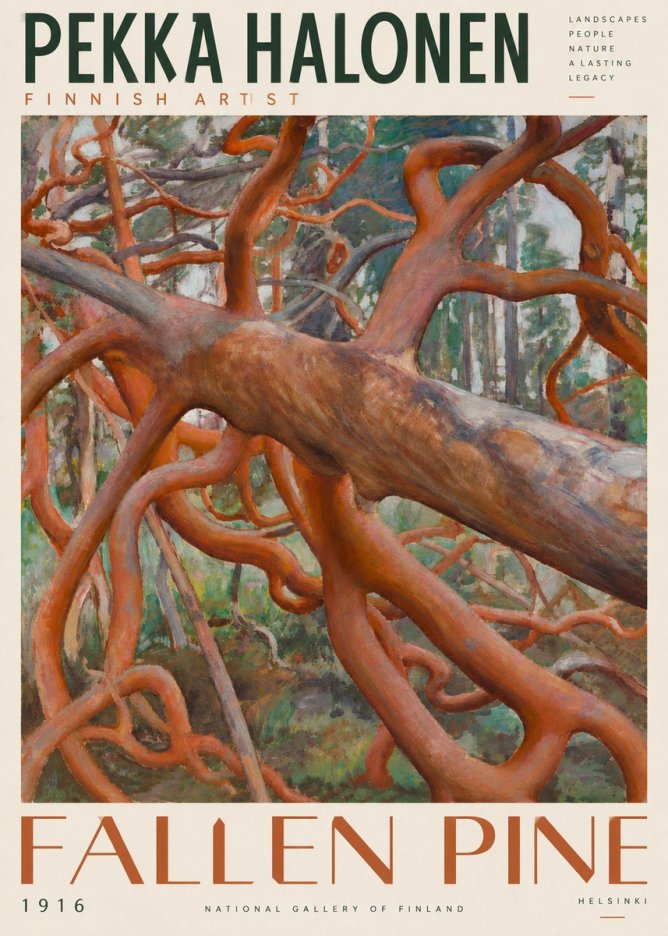 Pekka Halonen Fallen Pine No4 - Poszter