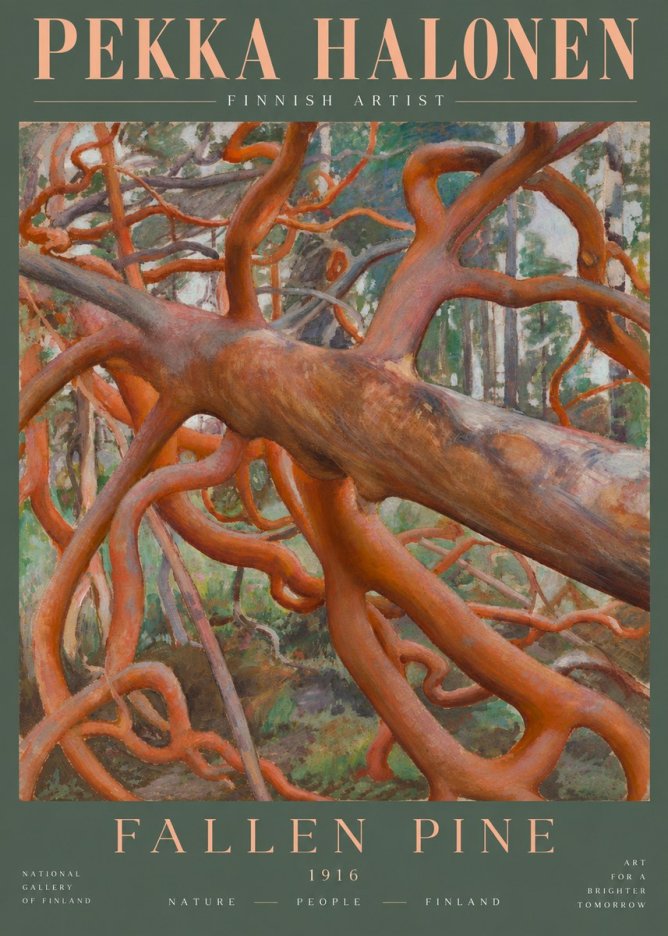 Pekka Halonen Fallen Pine No5 - Poszter