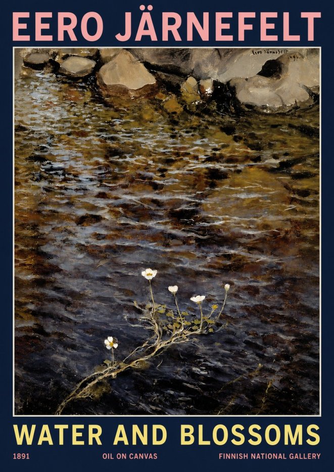 Eero Järnefelt Water and Blossoms No2 - Poszter