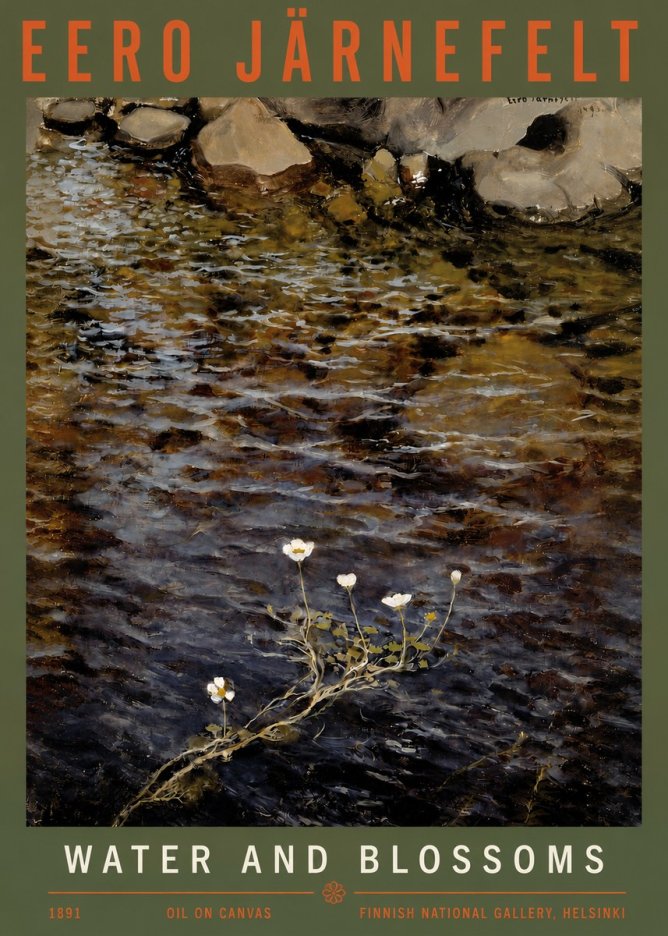 Eero Järnefelt Water and Blossoms No3 - Poszter