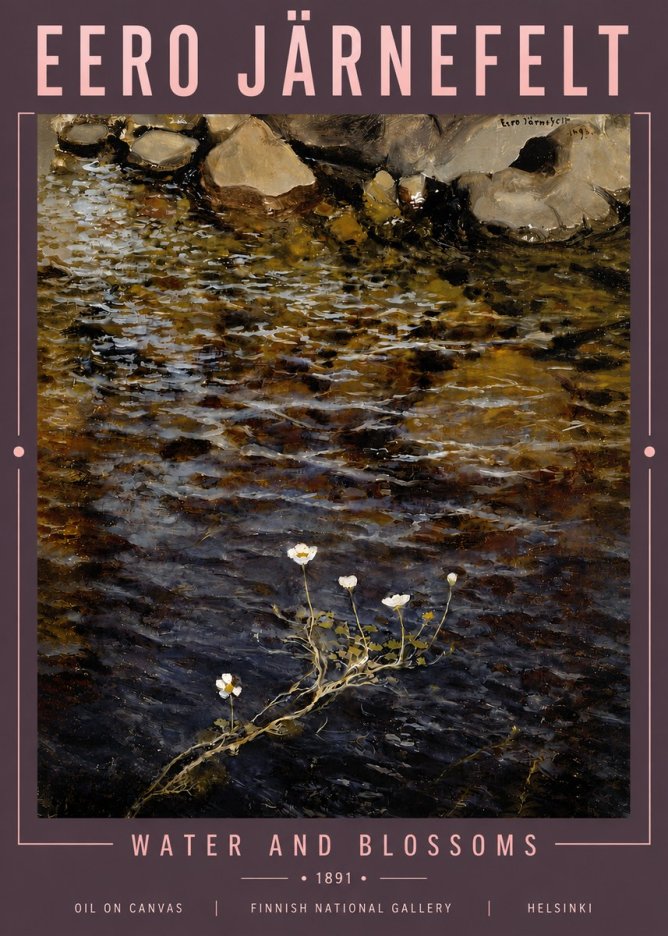 Eero Järnefelt Water and Blossoms No5 - Poszter