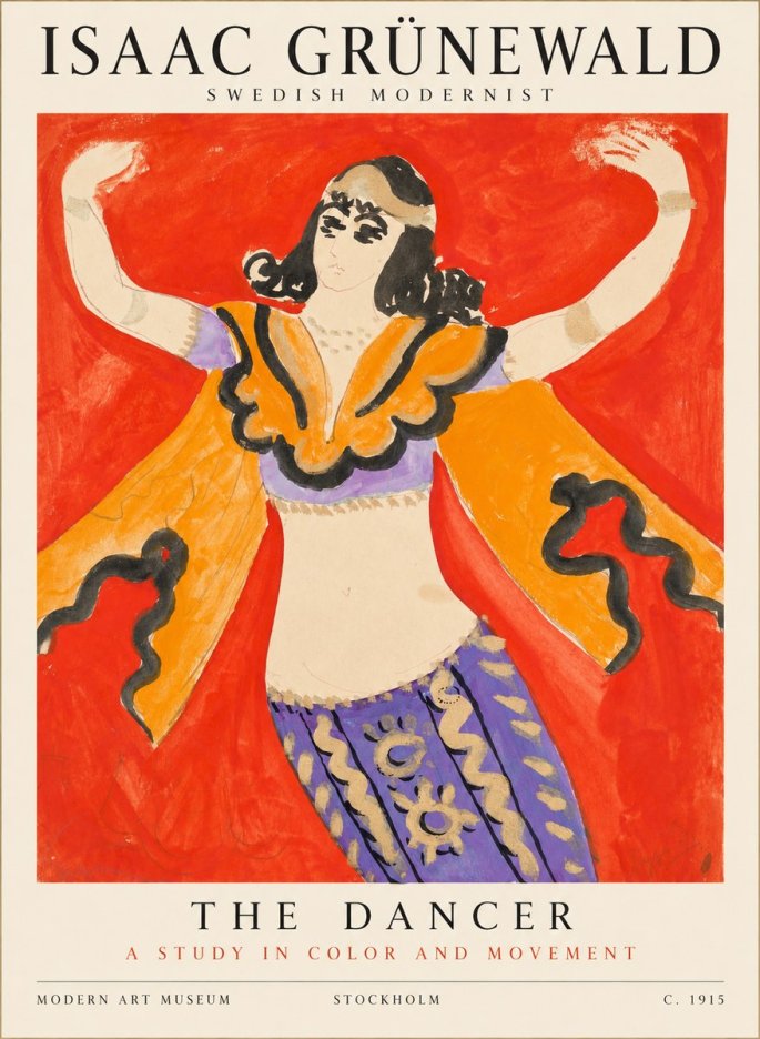 Isaac Grünewald The Dancer I No1 - Poszter