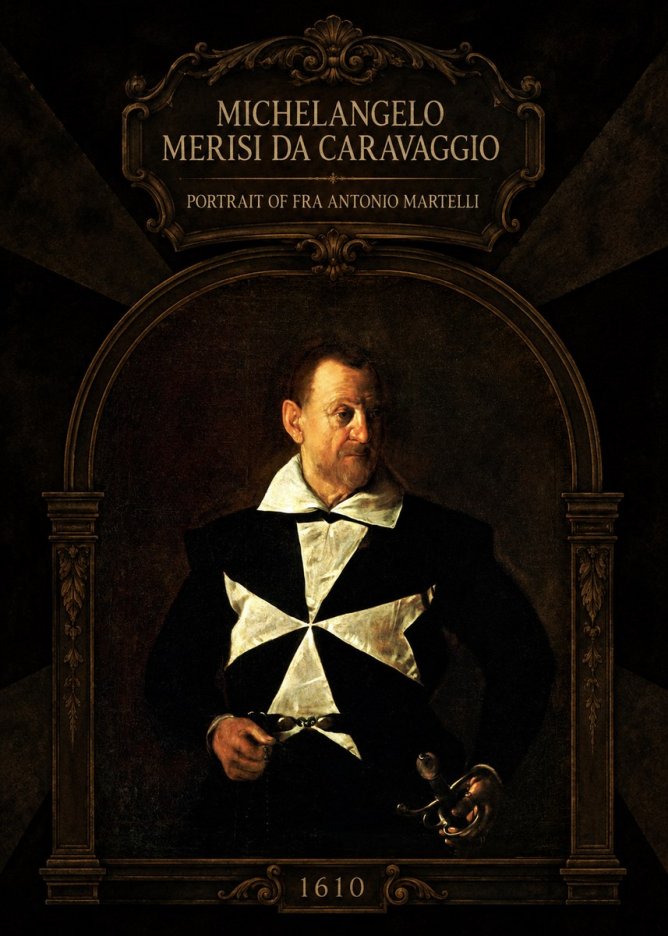Michelangelo Merisi da Caravaggio Portrait of Fra Antonio Martelli No4 - Poszter