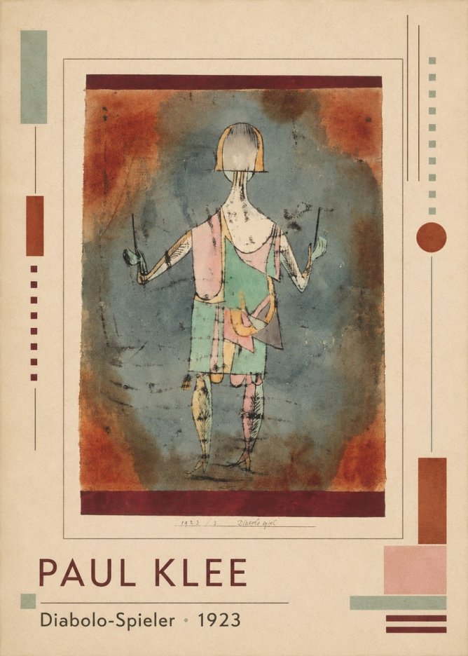 Paul Klee Diabolo-spieler No1 - Poszter