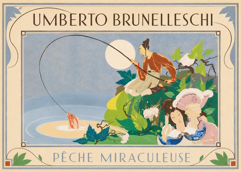 Umberto Brunelleschi Pêche Miraculeuse No1 - Poszter