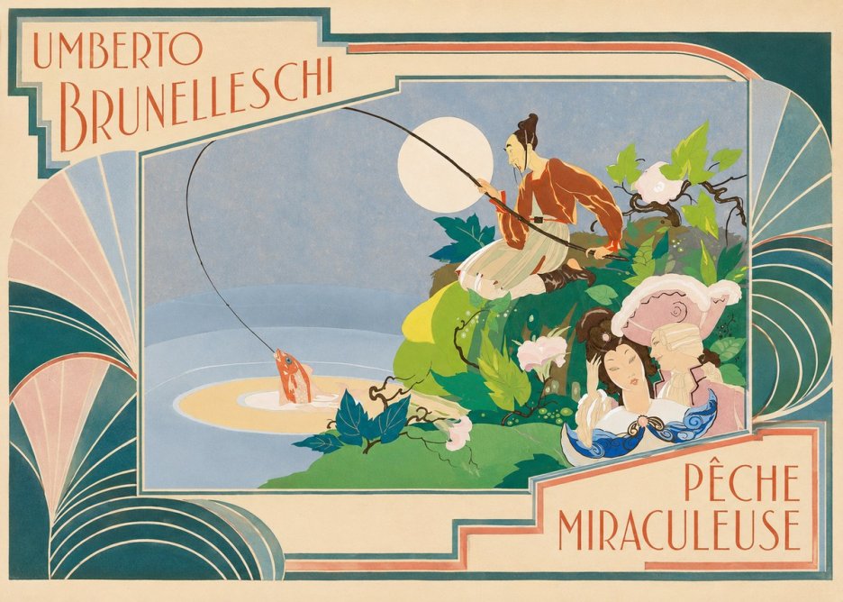 Umberto Brunelleschi Pêche Miraculeuse No5 - Poszter
