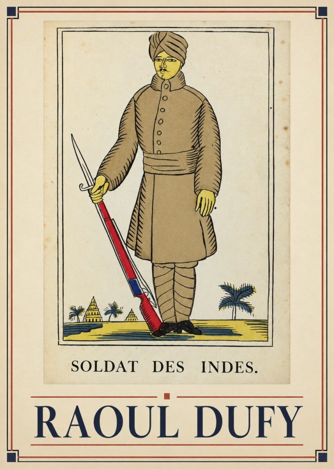 Raoul Dufy Soldat Des Indes. No1 - Poszter