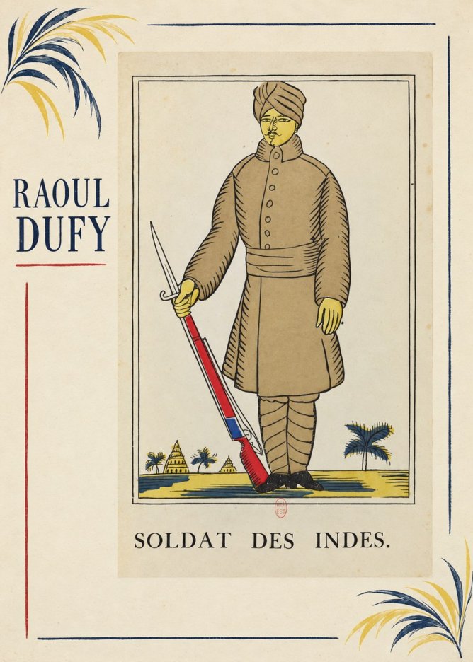 Raoul Dufy Soldat Des Indes. No3 - Poszter