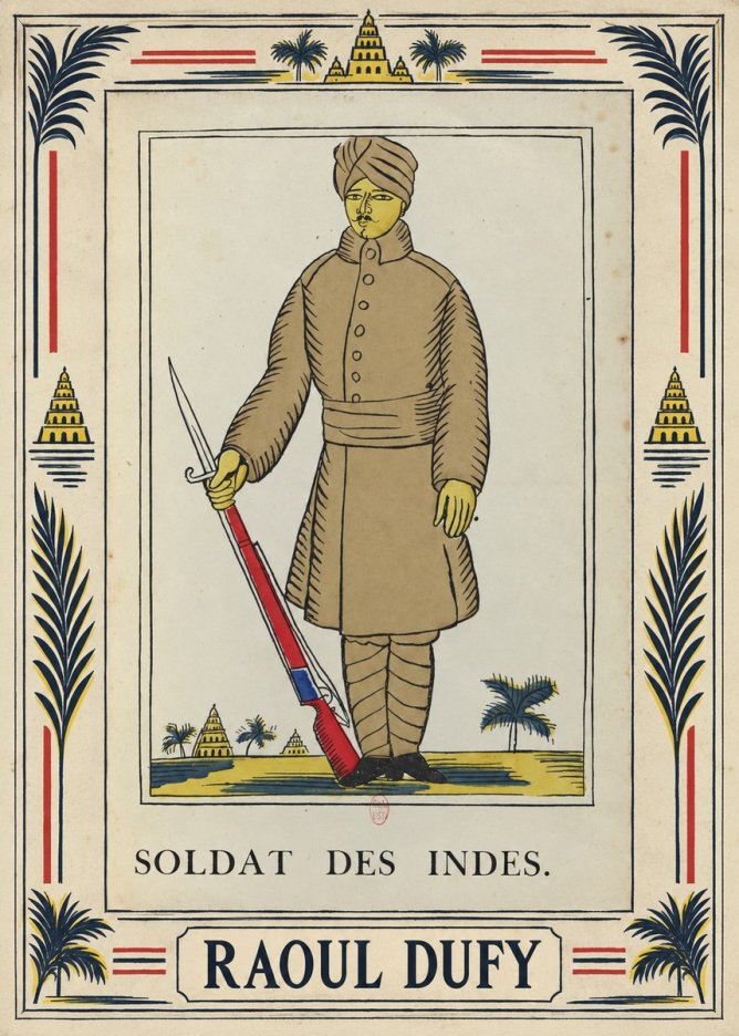 Raoul Dufy Soldat Des Indes. No5 - Poszter