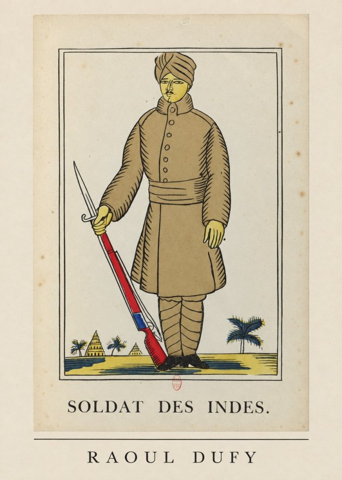 Raoul Dufy Soldat Des Indes. No6 - Poszter