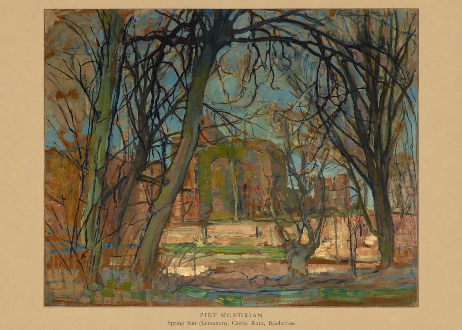 Piet Mondrian Spring Sun (Lentezon), Castle Ruin, Brederode No6 - Poszter