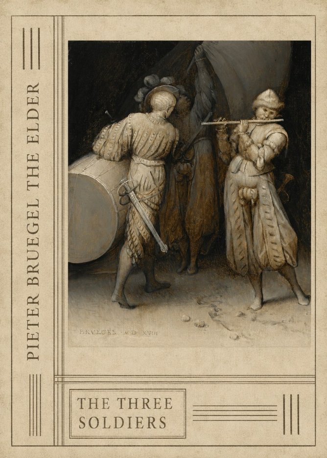 Pieter Bruegel The Three Soldiers No2 - Poszter