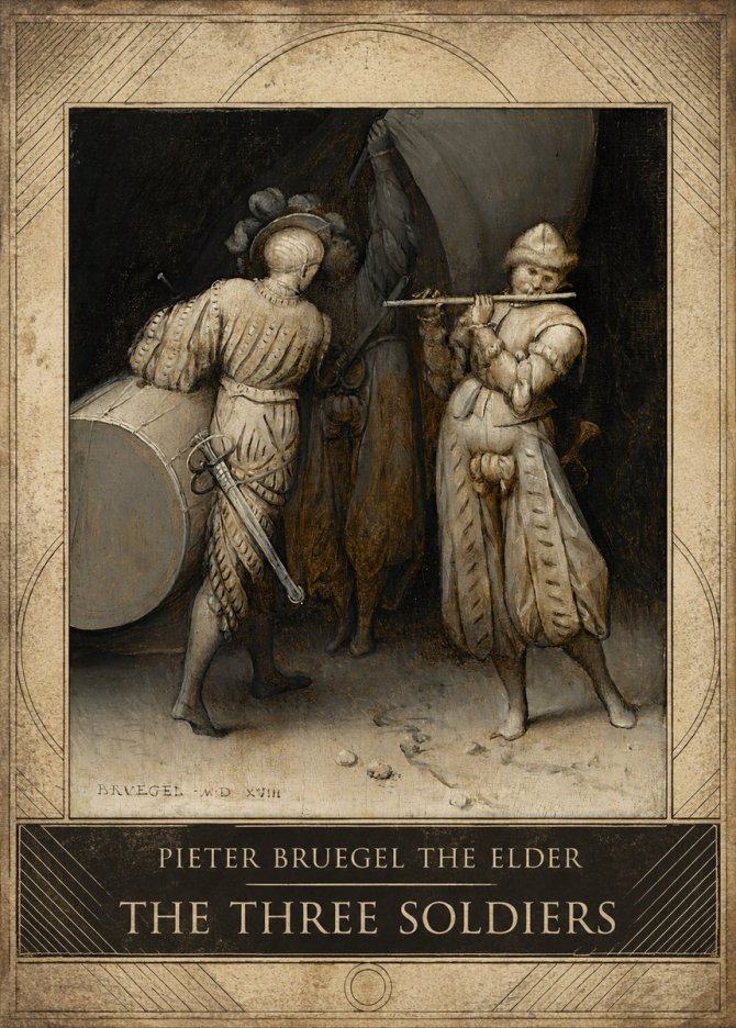 Pieter Bruegel The Three Soldiers No3 - Poszter