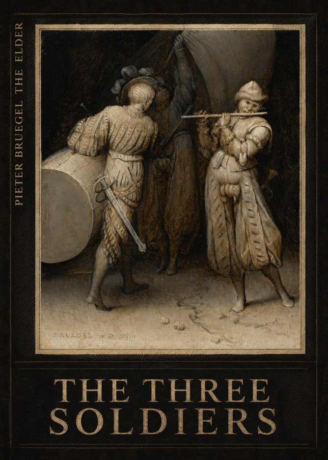 Pieter Bruegel The Three Soldiers No6 - Poszter