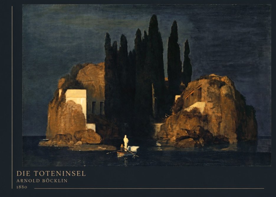 Arnold Böcklin Die Toteninsel VI No4 - Poszter