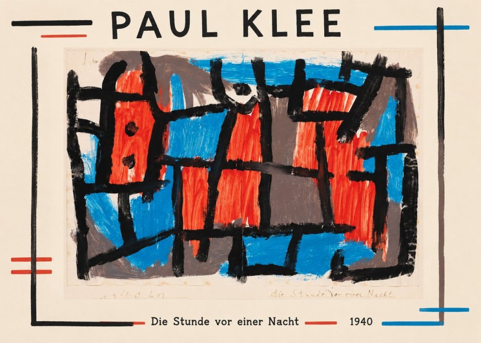 Paul Klee Die Stunde Vor Einer Nacht No1 - Poszter