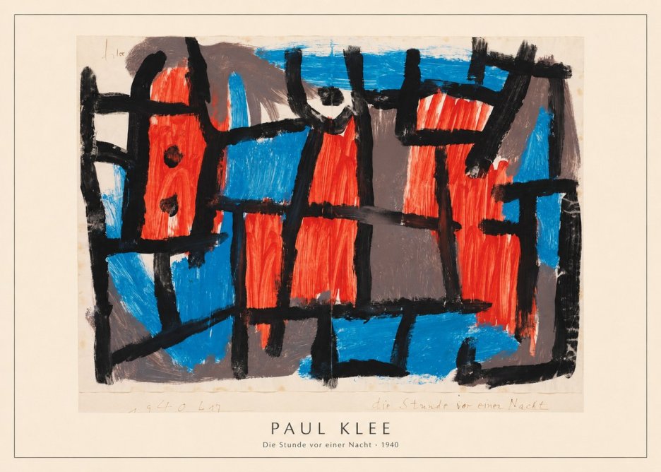 Paul Klee Die Stunde Vor Einer Nacht No4 - Poszter