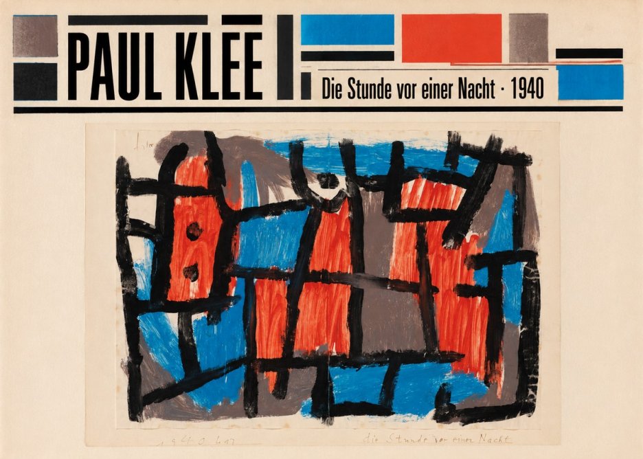 Paul Klee Die Stunde Vor Einer Nacht No6 - Poszter