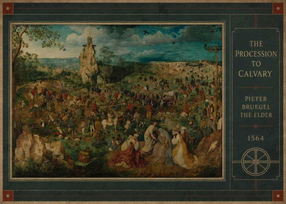 Pieter Bruegel The Processsson to Calvary No2 - Poszter