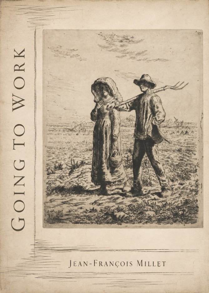 Jean-François Millet Going to Work No2 - Poszter