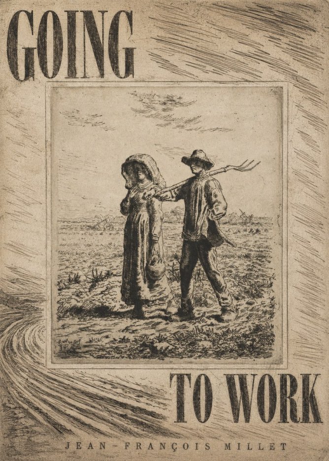Jean-François Millet Going to Work No4 - Poszter