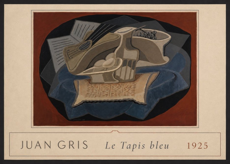 Juan Gris Le Tapis Bleu No4 - Poszter