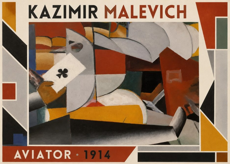 Kazimir Malevich Aviator No1 - Poszter