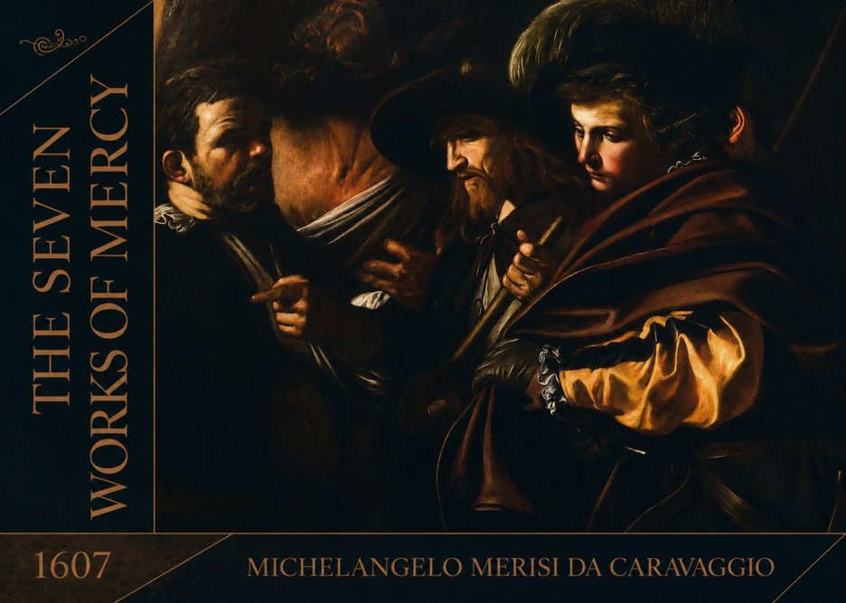 Michelangelo Merisi da Caravaggio The Seven Works of Mercy VI No2 - Poszter