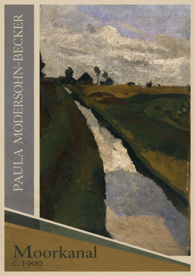 Paula Modersohn-Becker Moorkanal No1 - Poszter