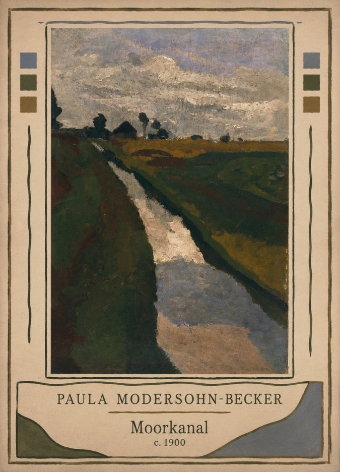Paula Modersohn-Becker Moorkanal No2 - Poszter