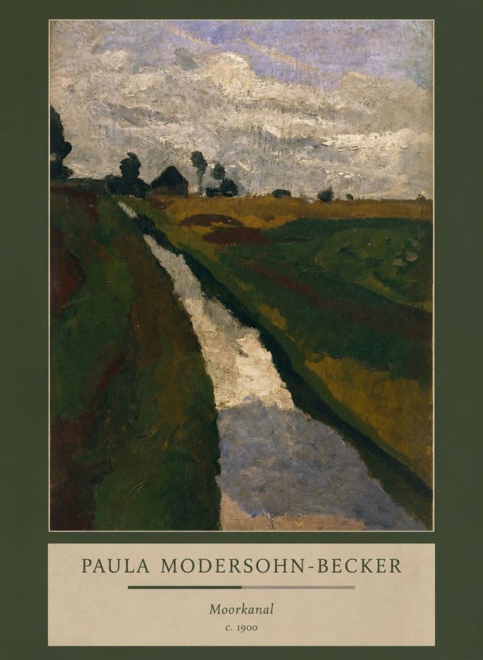 Paula Modersohn-Becker Moorkanal No3 - Poszter
