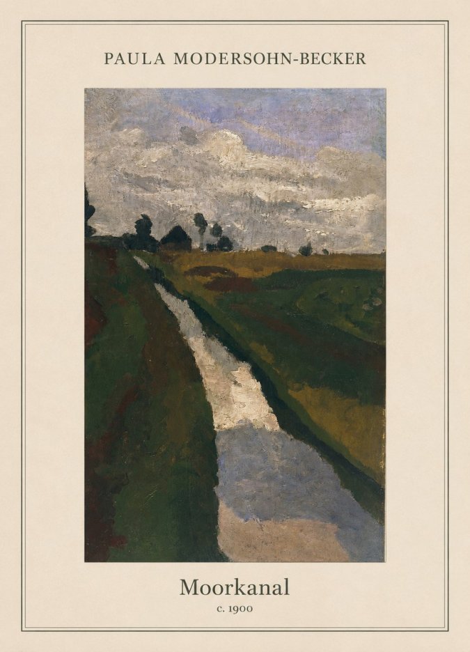 Paula Modersohn-Becker Moorkanal No5 - Poszter