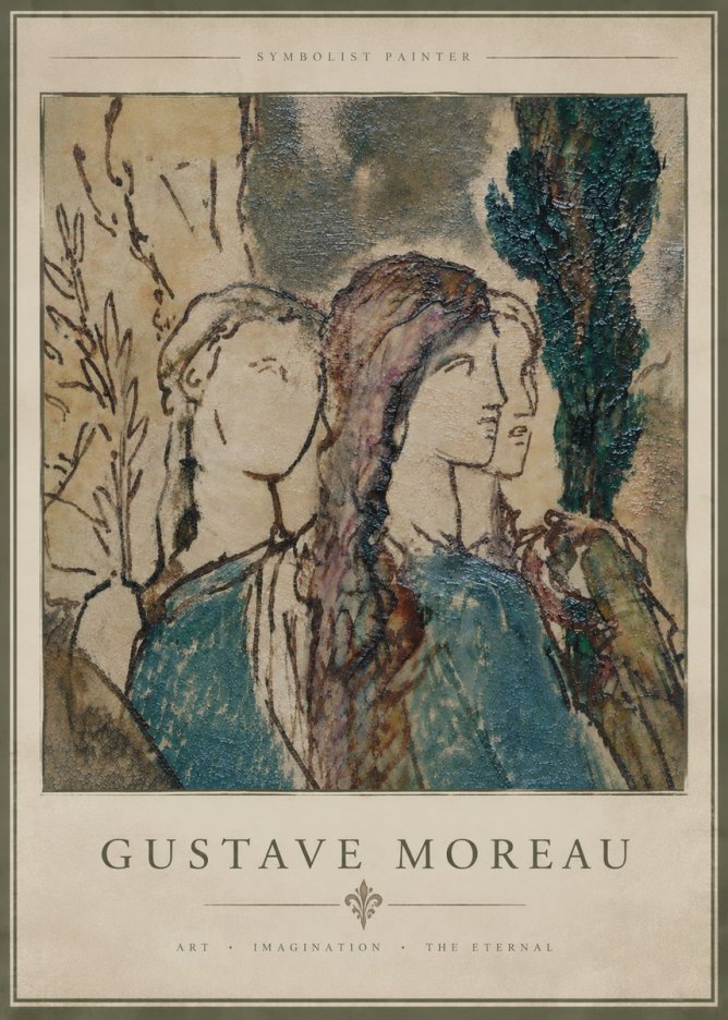 Gustave Moreau Untitled II No4 - Poszter